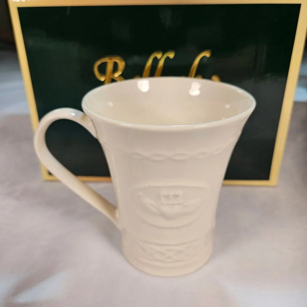 Lot of 4 Belleek Ireland Porcelain Coffee/Tea Mugs - NIB - GIFTABLE